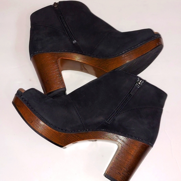 Dansko Delphina Peep-Toe Platform Heeled Bootie EU 36 (5.5-6) - Picture 7 of 10